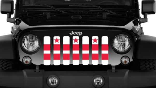 District of Columbia DC Flag Grille Insert