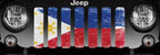 Filipino Flag Grille Insert