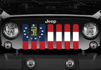 Georgia State Flag Grille Insert