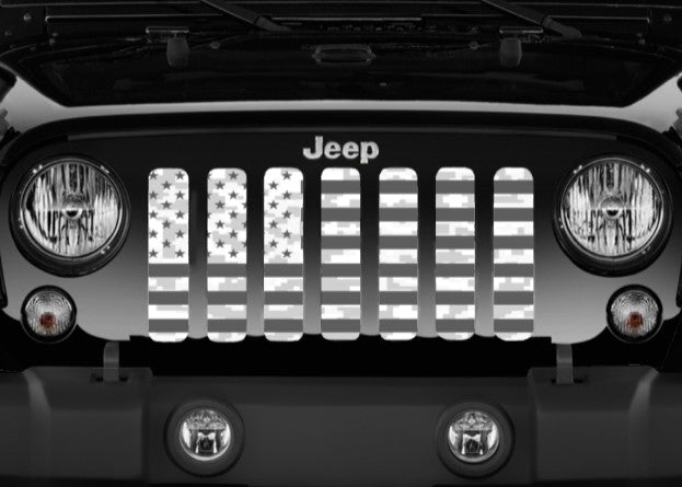 Ghost American Flag Digital Camo Grille Insert