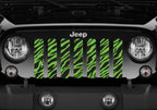 Green Zebra Print Grille Insert