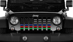 Hold the Line Back the Blue, Red, Green Grille Insert