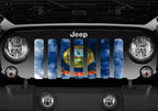 Idaho Grunge State Flag Grille Insert