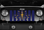 Indiana State Flag Grille Insert