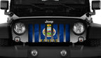 Kansas Grunge State Flag Grille Insert