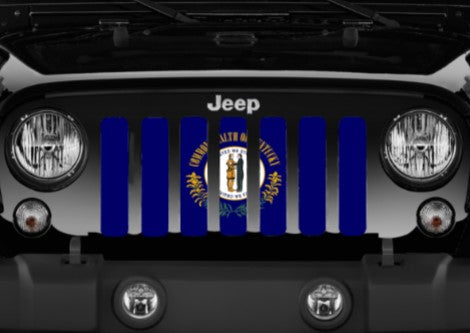 Kentucky State Flag Grille Insert