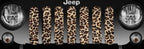 Leopard Print Jeep Grille Insert