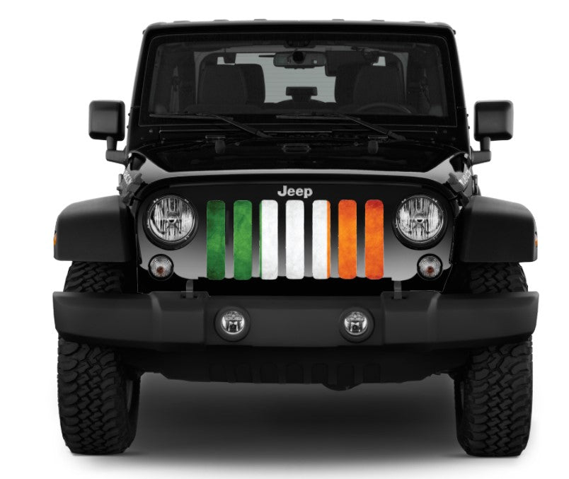 Luck O' The Irish Flag Jeep Grille Insert