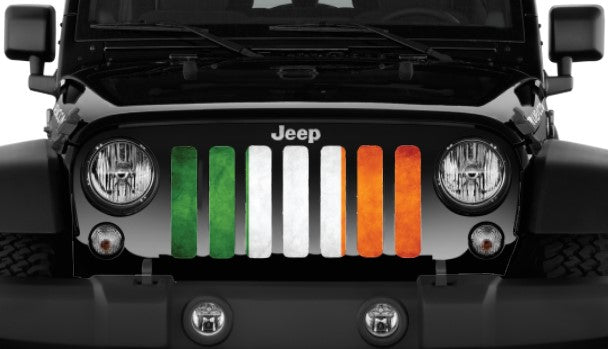 Luck O' The Irish Flag Jeep Grille Insert