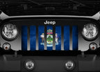 Maine Grunge State Flag Grille Insert