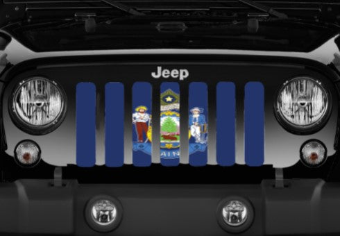Maine State Flag Grille Insert