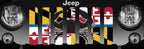 Maryland Crab Flag - Back The Blue Grille Insert
