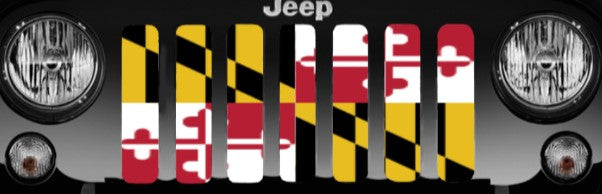 Maryland Flag Grille Insert