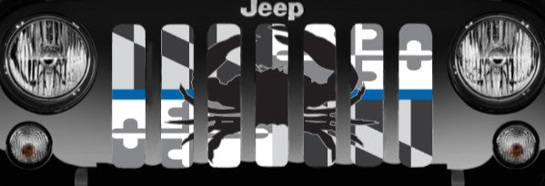 Maryland Tactical Crab Flag - Back The Blue Grille Insert