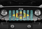 Delaware Grunge State Flag Grille Insert