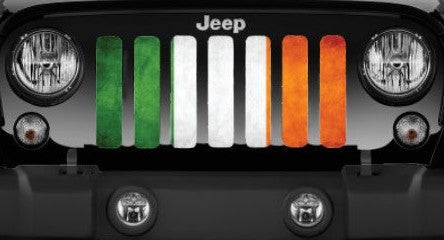 Luck O' The Irish Flag Jeep Grille Insert