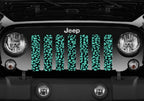 Mint Leopard Print Grille Insert
