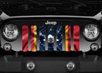 Waving Mississippi State Flag Grille Insert