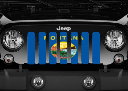 Montana State Flag Grille Insert