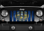 Nebraska Grunge State Flag Grille Insert
