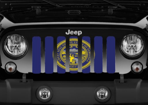 Nebraska State Flag Grille Insert