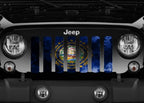 New Hampshire Grunge State Flag Grille Insert