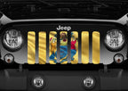 Waving New Jersey State Flag Grille Insert