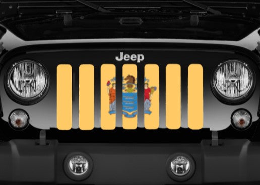 New Jersey State Flag Grille Insert
