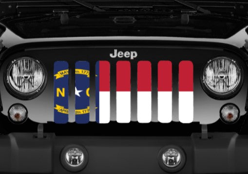 North Carolina State Flag Grille Insert