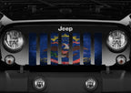 North Dakota Grunge State Flag Grille Insert