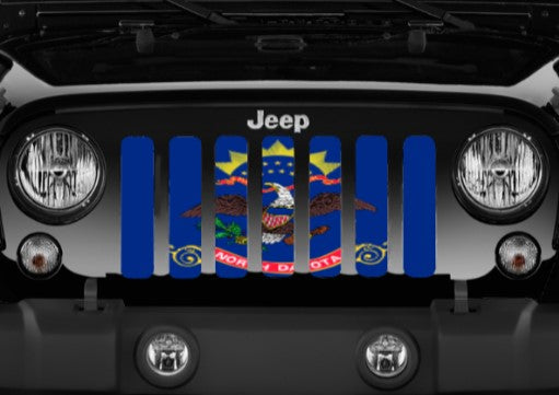 North Dakota State Flag Grille Insert