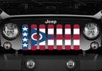 Ohio State Flag Grille Insert