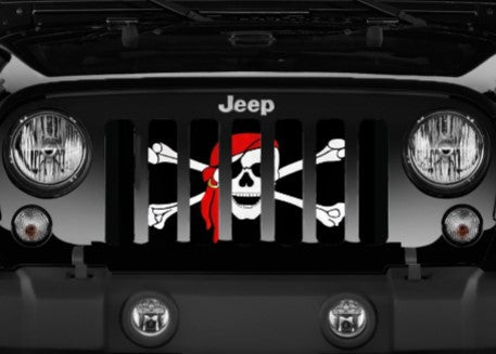One Eye Jack Pirate Flag Grille Insert