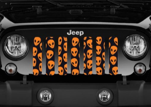 Orange Aliens Grille Insert