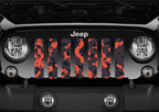 Orange Camo Grille Insert