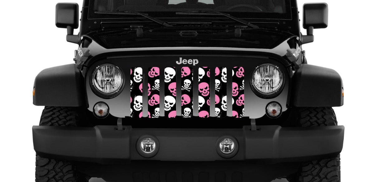 Skulls (Baby Pink) Grille Insert