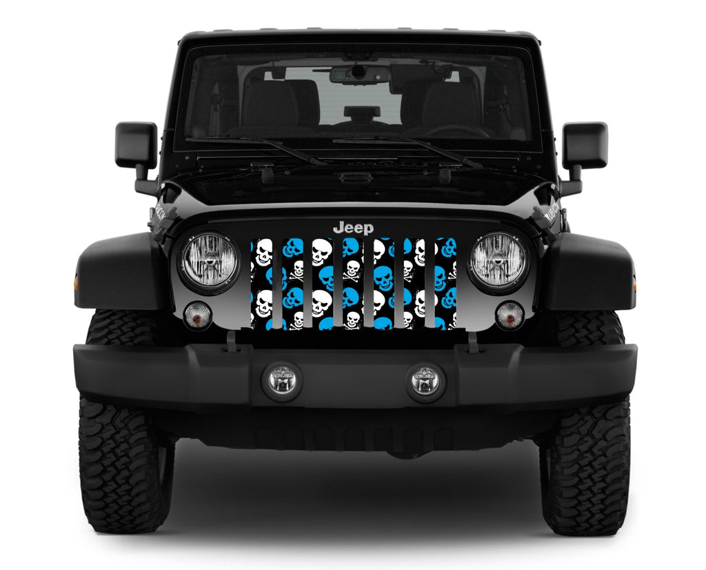 Skulls (Blue) Grille Insert