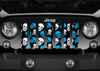 Platinum Skulls (Blue) Grille Insert