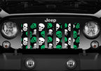 Platinum Skulls (Green) Grille Insert