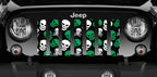 Skulls (Green) Grille Insert