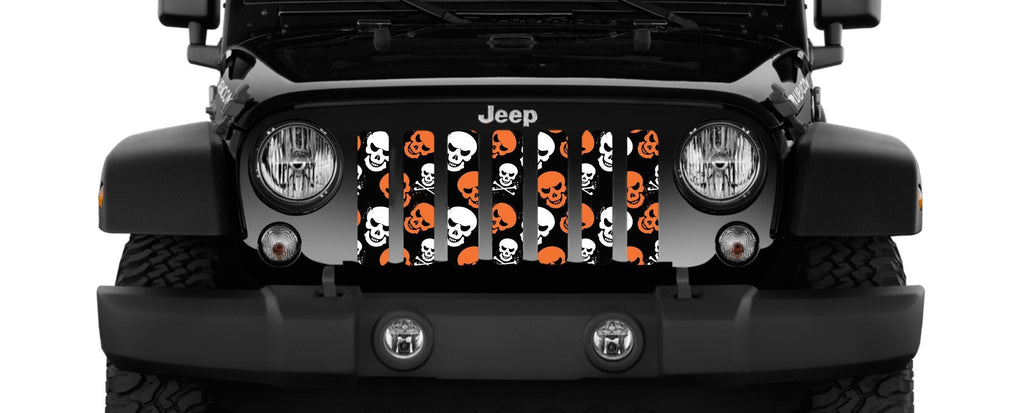 Platinum Skulls (Orange) Grille Insert