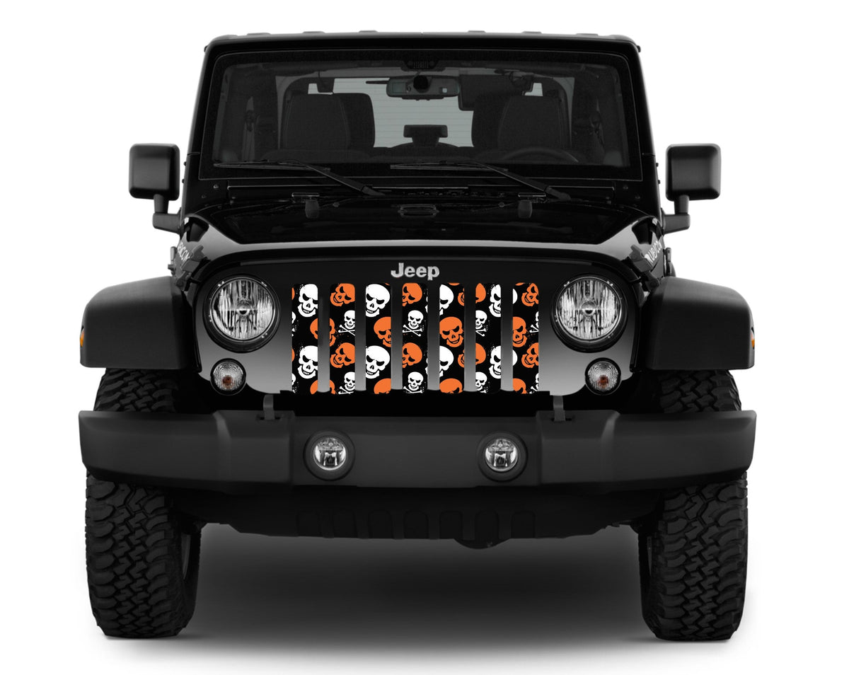 Skulls (Orange) Grille Insert
