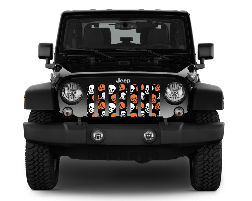 Platinum Skulls (Orange) Grille Insert