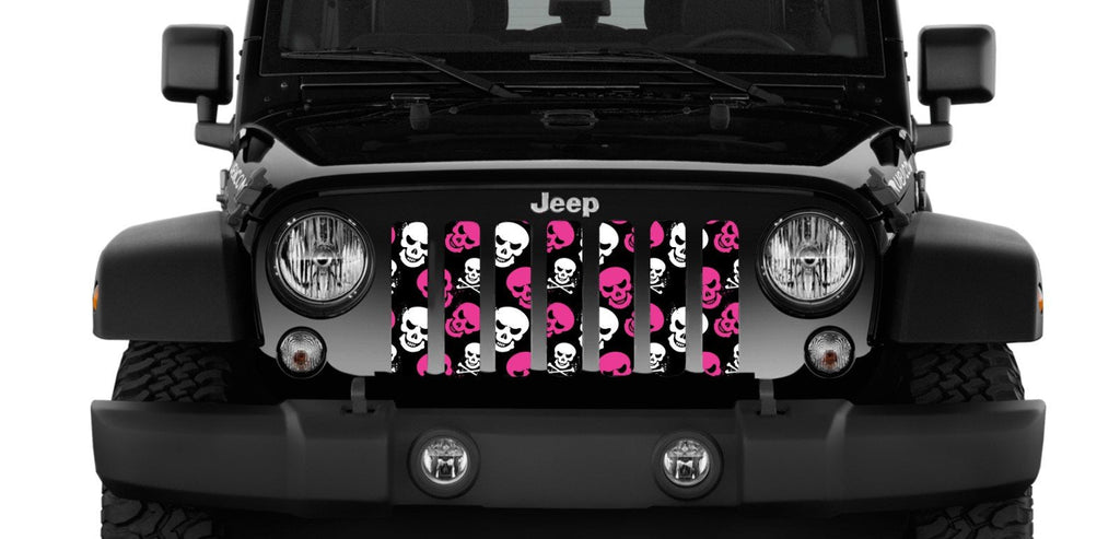 Platinum Skulls (Pink) Grille Insert