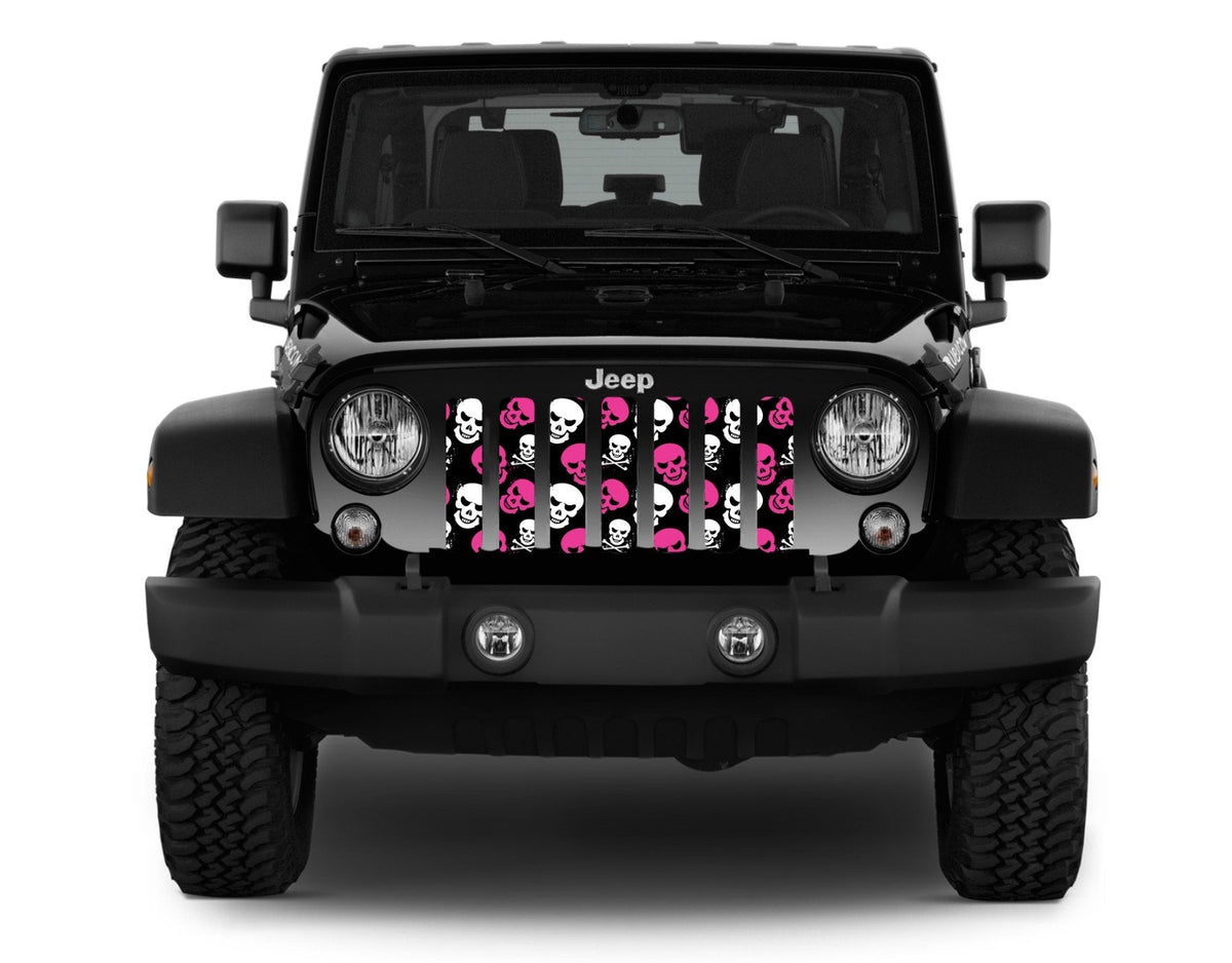 Platinum Skulls (Pink) Grille Insert