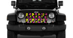 Skulls (Pink and Yellow) Grille Insert