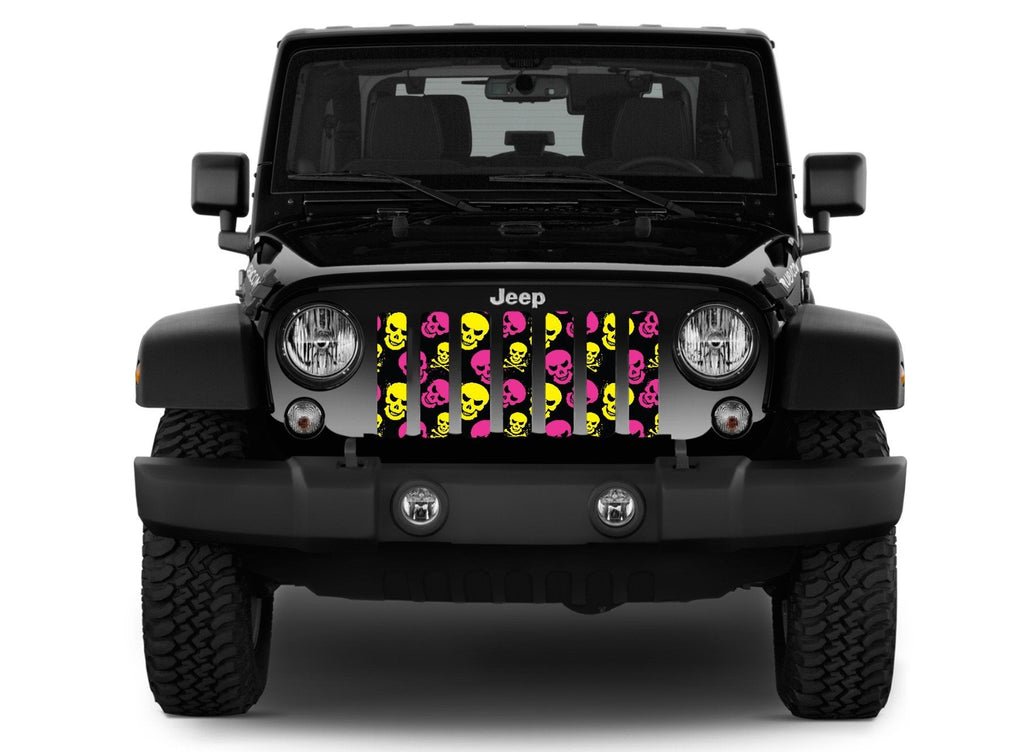 Platinum Skulls (Pink and Yellow) Grille Insert