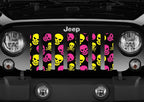 Skulls (Pink and Yellow) Grille Insert