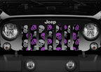 Skulls (Purple and Gray) Grille Insert