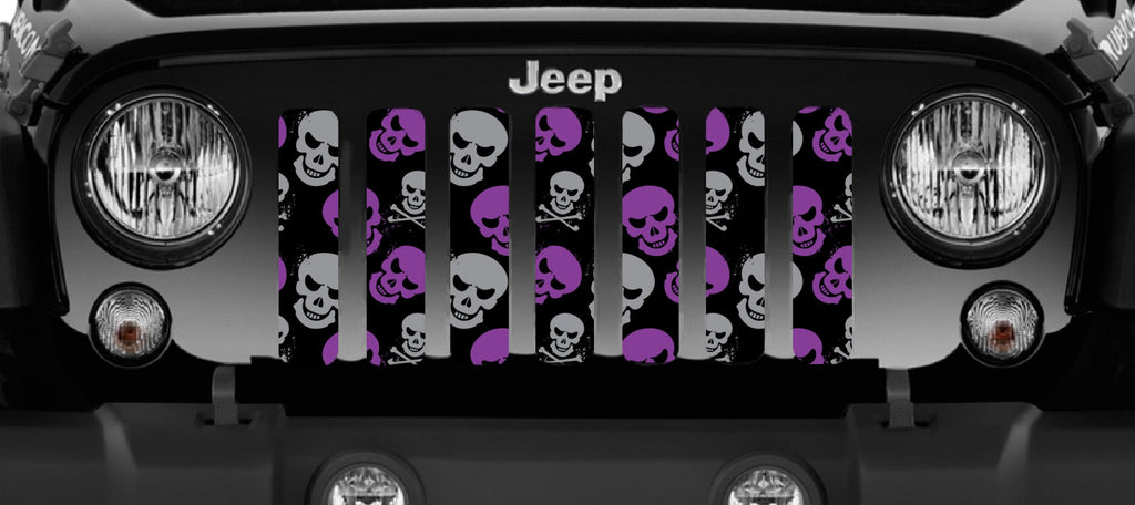 Skulls (Purple and Gray) Grille Insert